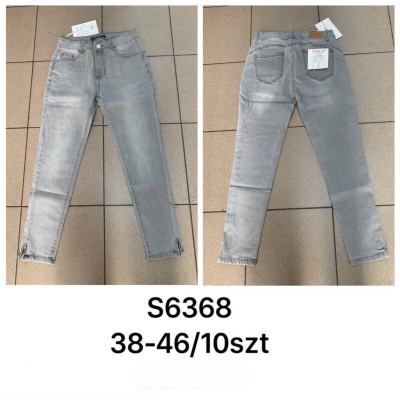 Spodnie jeansy damskie Roz 38-46, 1 Kolor Paczka 10 szt